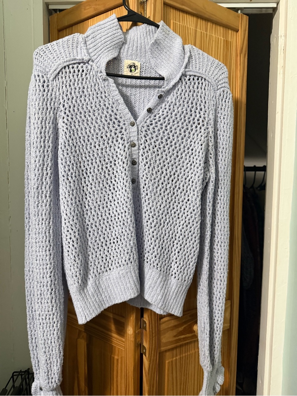 Free people peri ice 🧊 Knit Button-Detail Women’s Sweater
